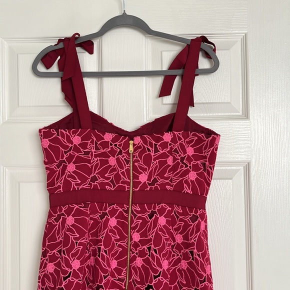 NWT JCREW Eyelet midi dress with flounce hem - Picture 9 of 11